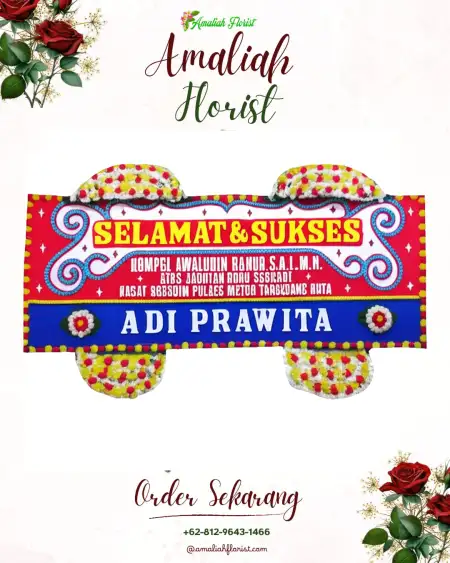 Papan Bunga Ucapan Selamat Tabona